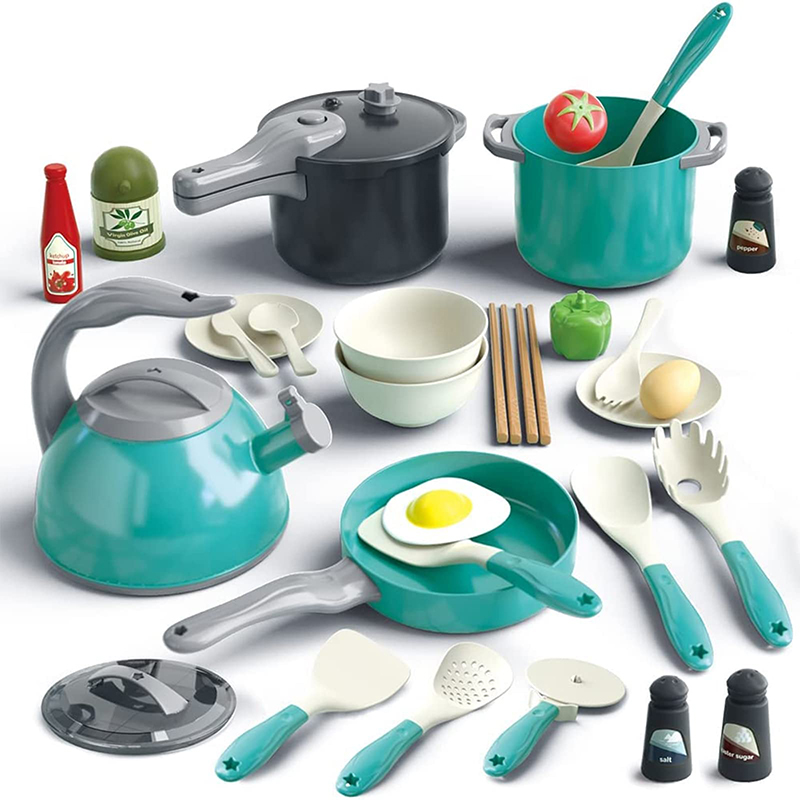Hi Tech Kitchen Accessories - Pretend Cooking Playset com Play Pots
