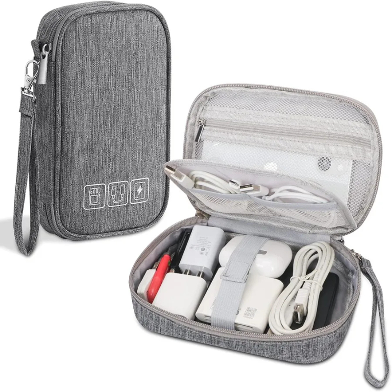 Tech Accessories Case - Bolsa de armazenamento de cabos multiuso,