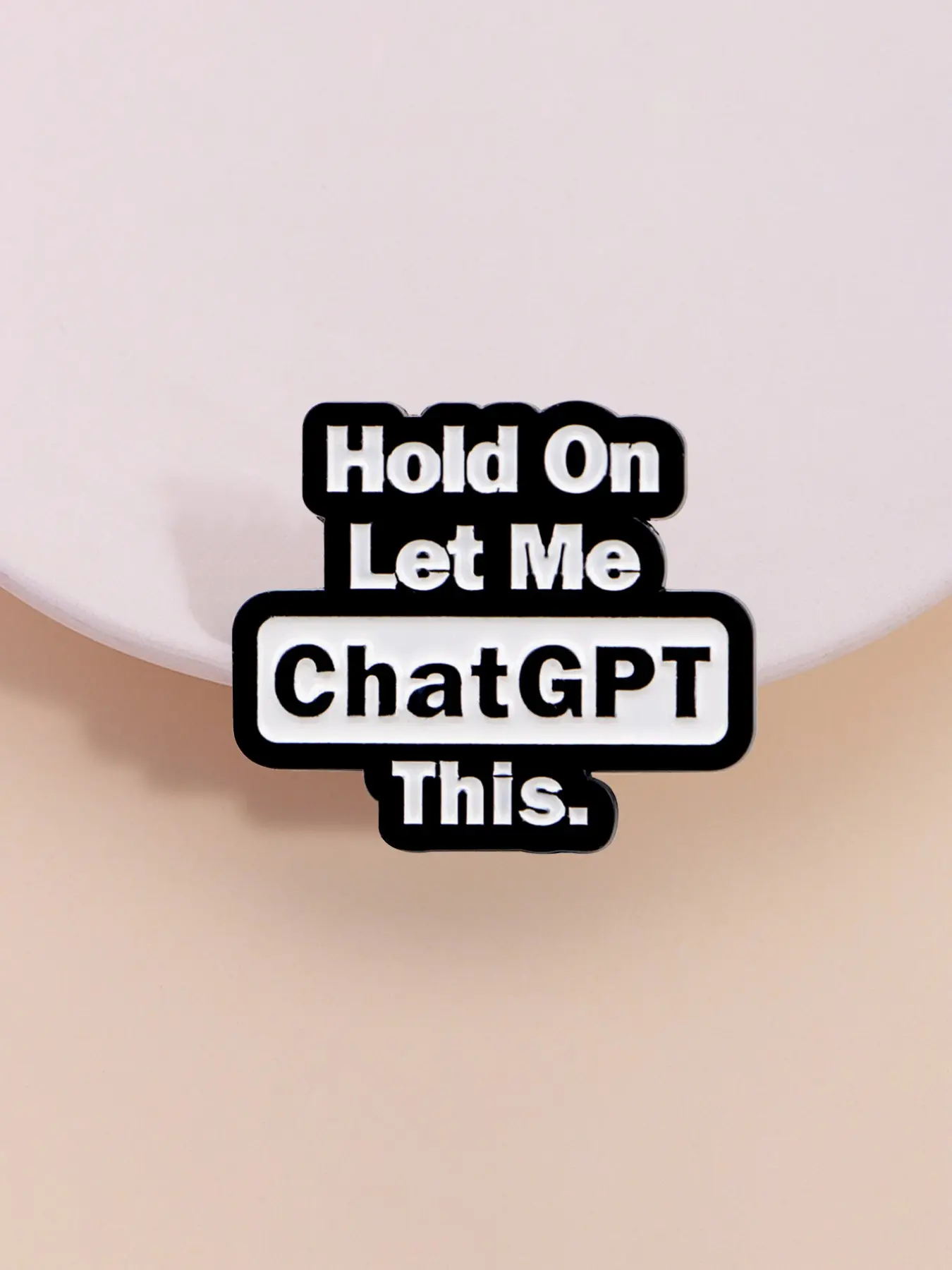 Tech Accessories Logo Design - Broche/Emblema/Logotipo Chatgpt em Esmalte, Broche de