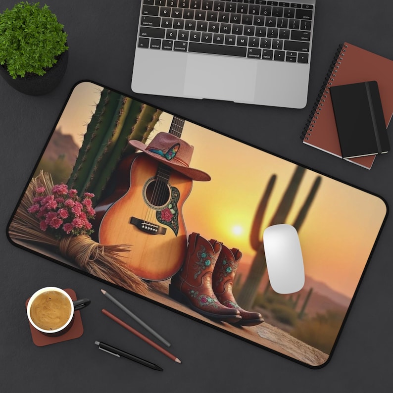 Tech Girl Accessories - Mouse pad de guitarra do deserto,