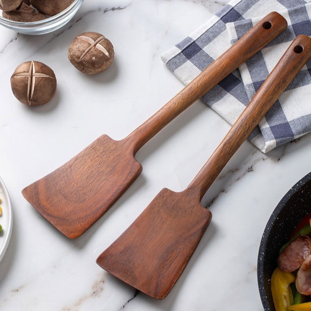 Hi Tech Kitchen Accessories - Espátula de cozinha de madeira sólida