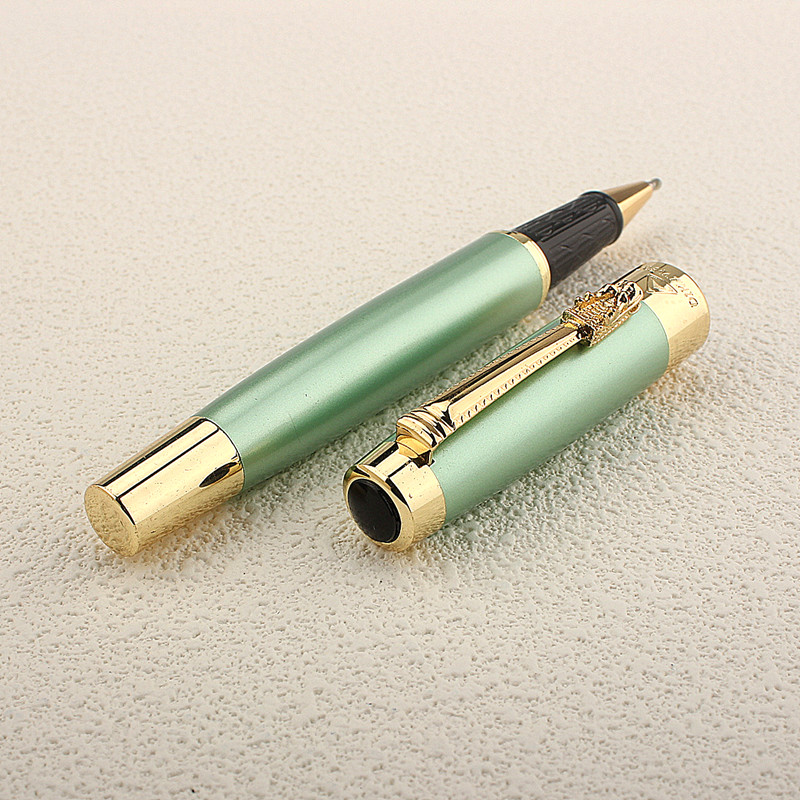 High Tech Office Accessories - Caneta esferográfica de metal verde de
