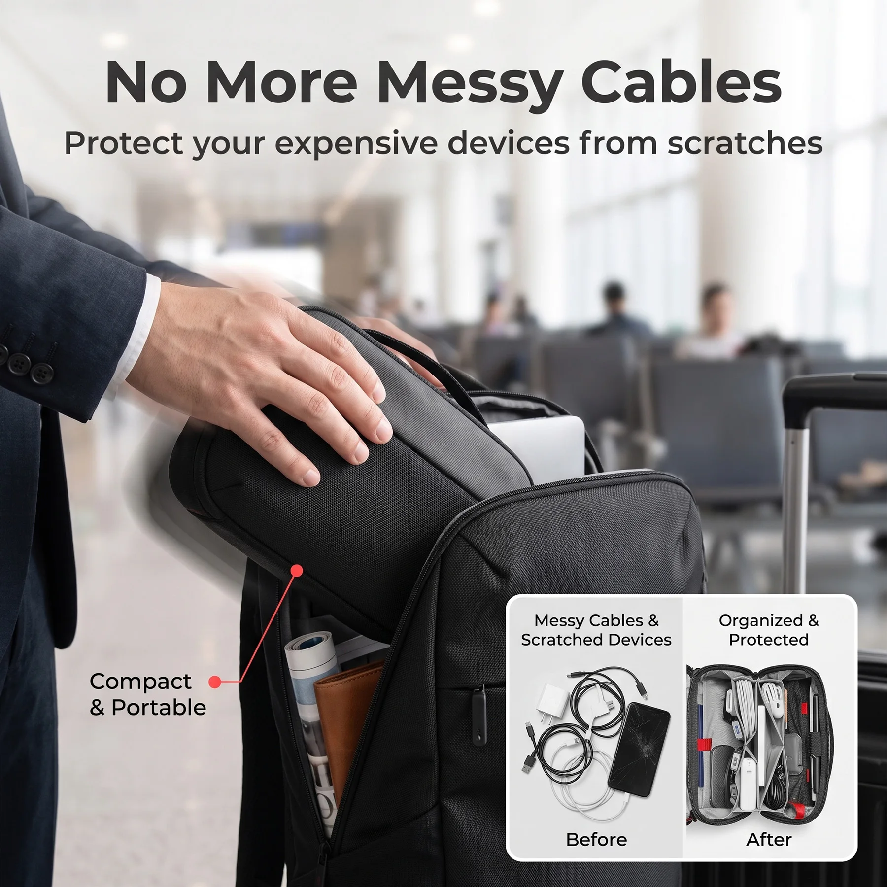 Bolsa Organizadora de Tecnolog - Tech Accessories Case avaliação e preço