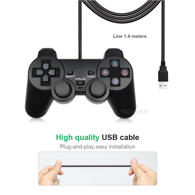 Joystick USB com Fio para PC,  - Tech Accessories Pc avaliação e preço