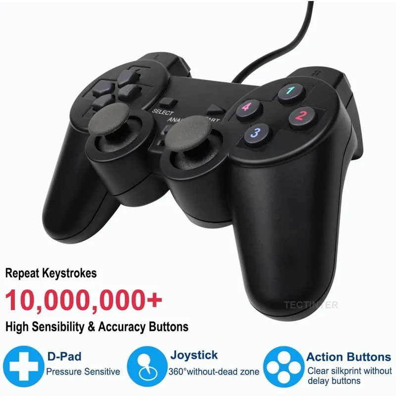 Joystick USB com Fio para PC,  - Tech Accessories Pc avaliação e preço