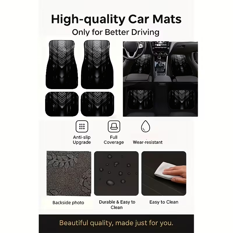 Conjunto de 4 Tapetes de Carro - Tech Inspired Accessories avaliação e preço
