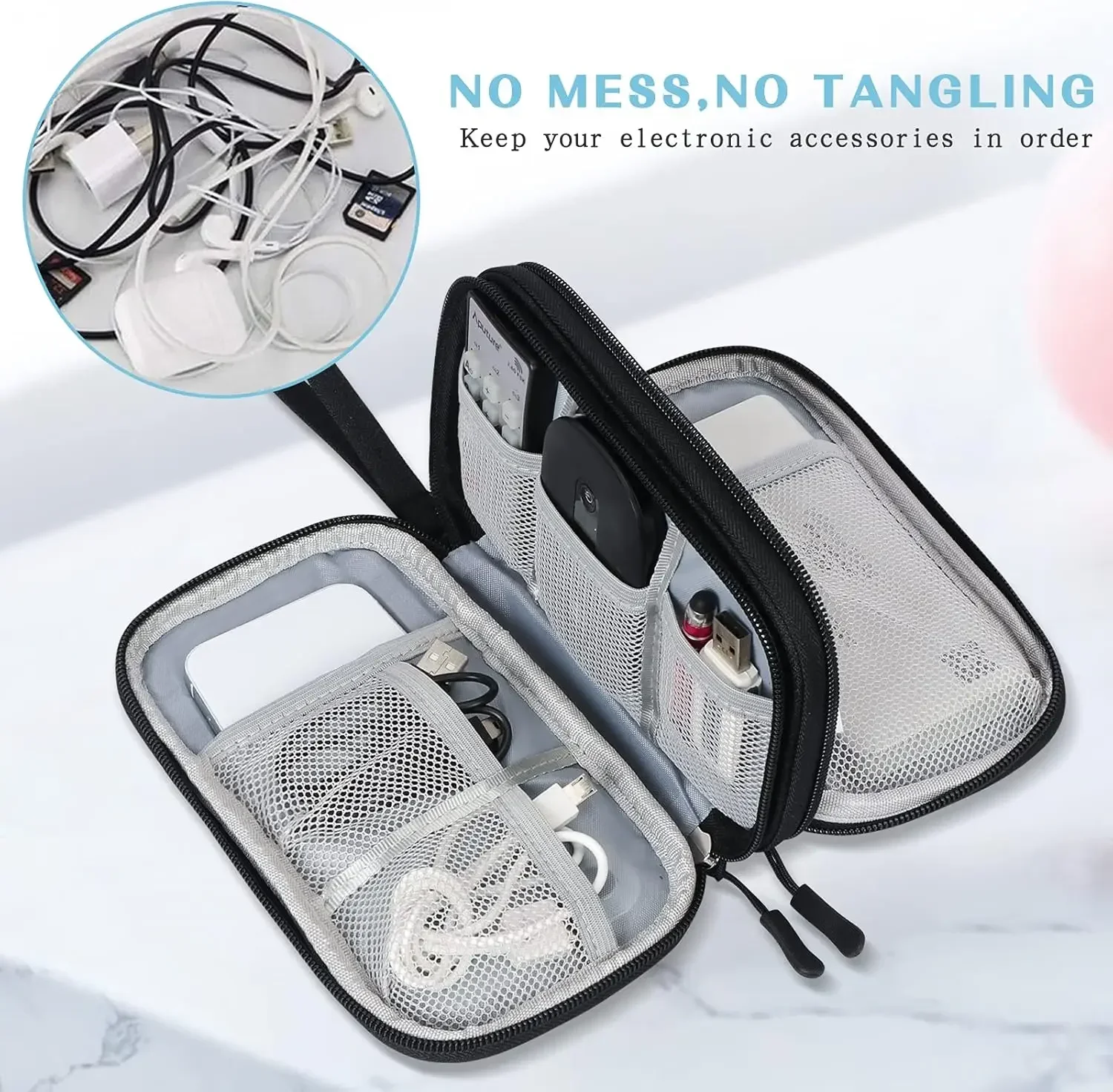 Bolsa de Viagem para Cabos, Es - Cable Organizer Bag avaliação e preço